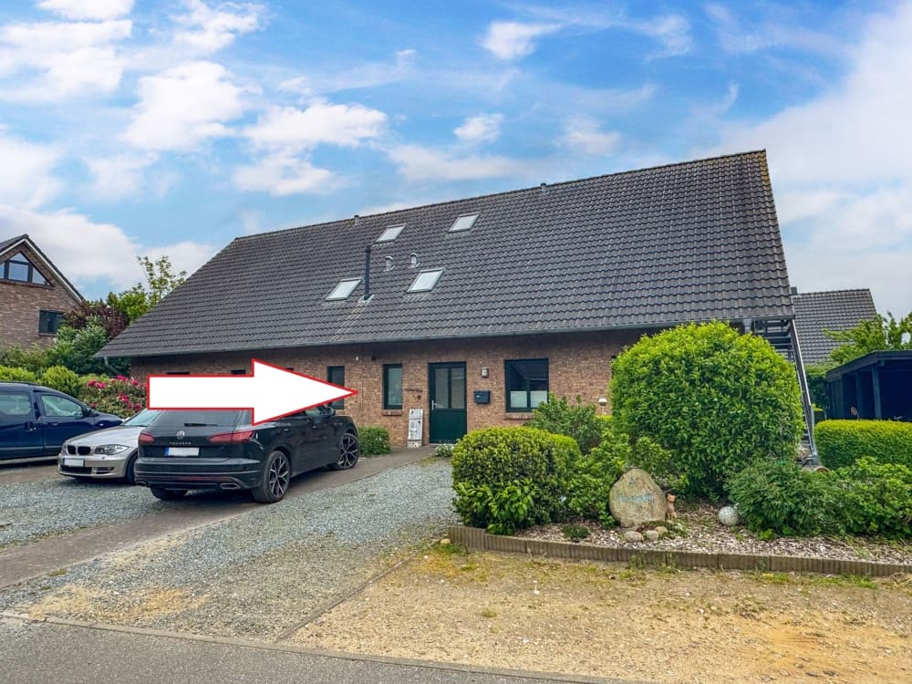 Perfekt für Familien, nahe Husum, unbefristet vermietet: moderne 4-Zi.-Eigentumswohnung in Rantrum.