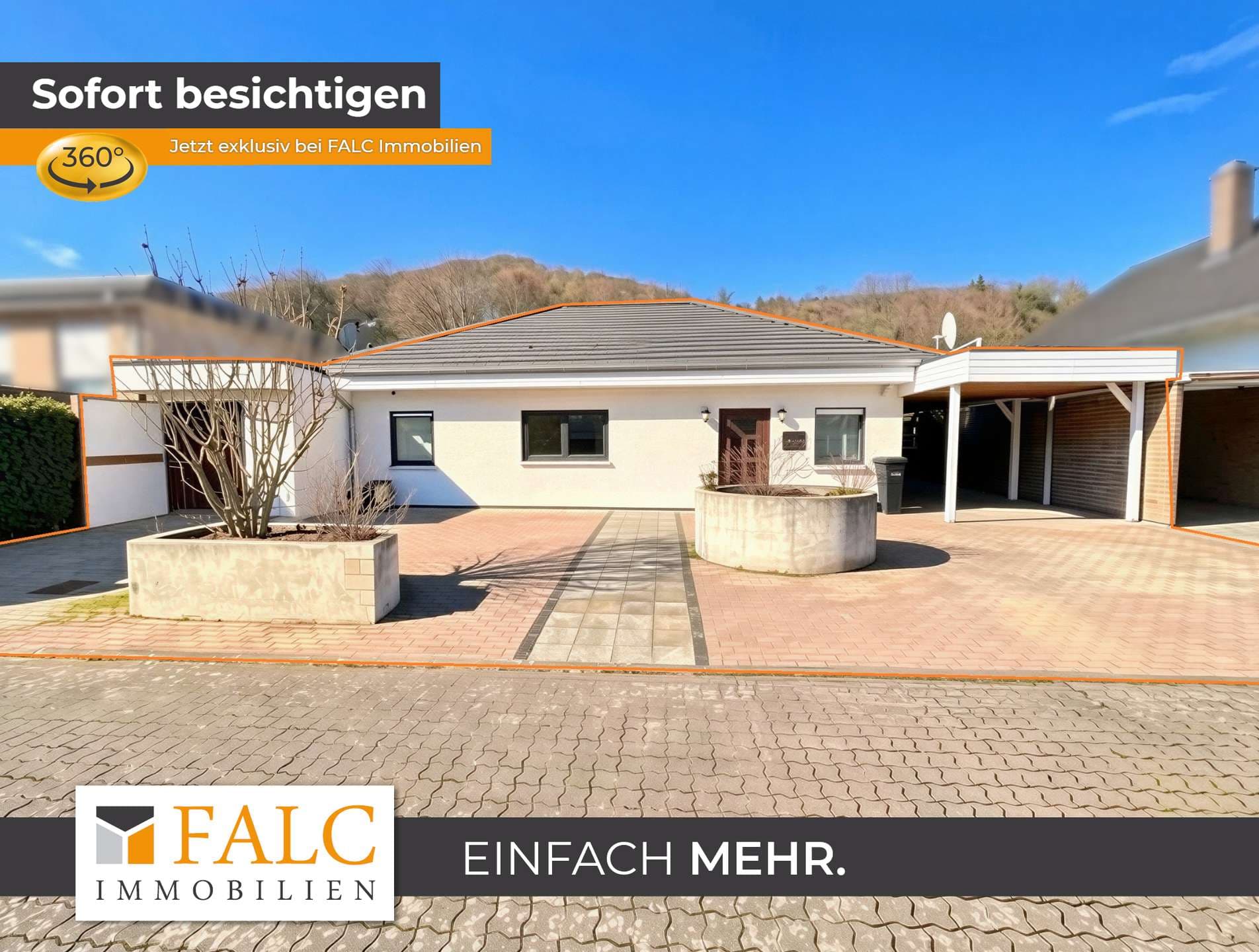 Moderner Bungalow mit großzügigem Garten und Garage