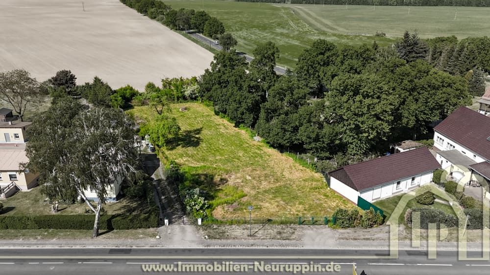 Baugrundstück mit guter Anbindung nahe Neuruppin