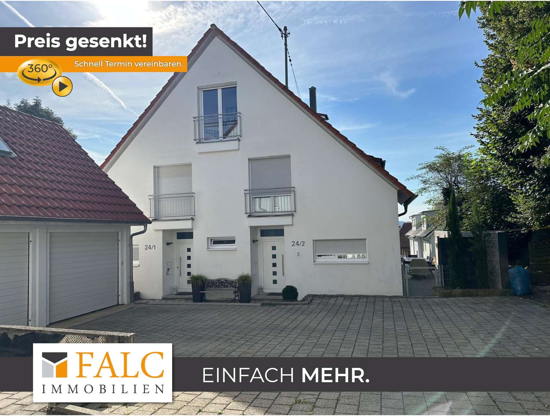 Sie erwerben das komplette Doppelhaus und haben sofort Mieteinnahmen !