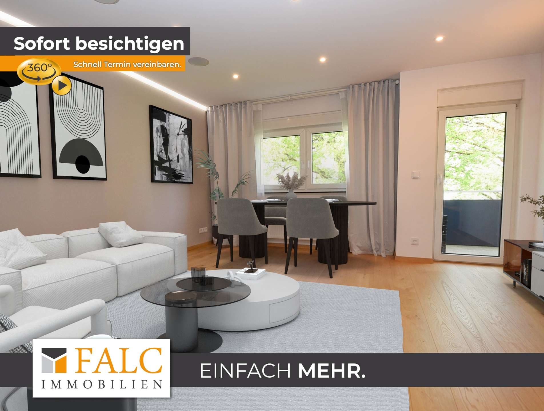 Kompakt, durchdacht und mit vielen Extras – 3-Zimmer-Wohnung mit Balkon
