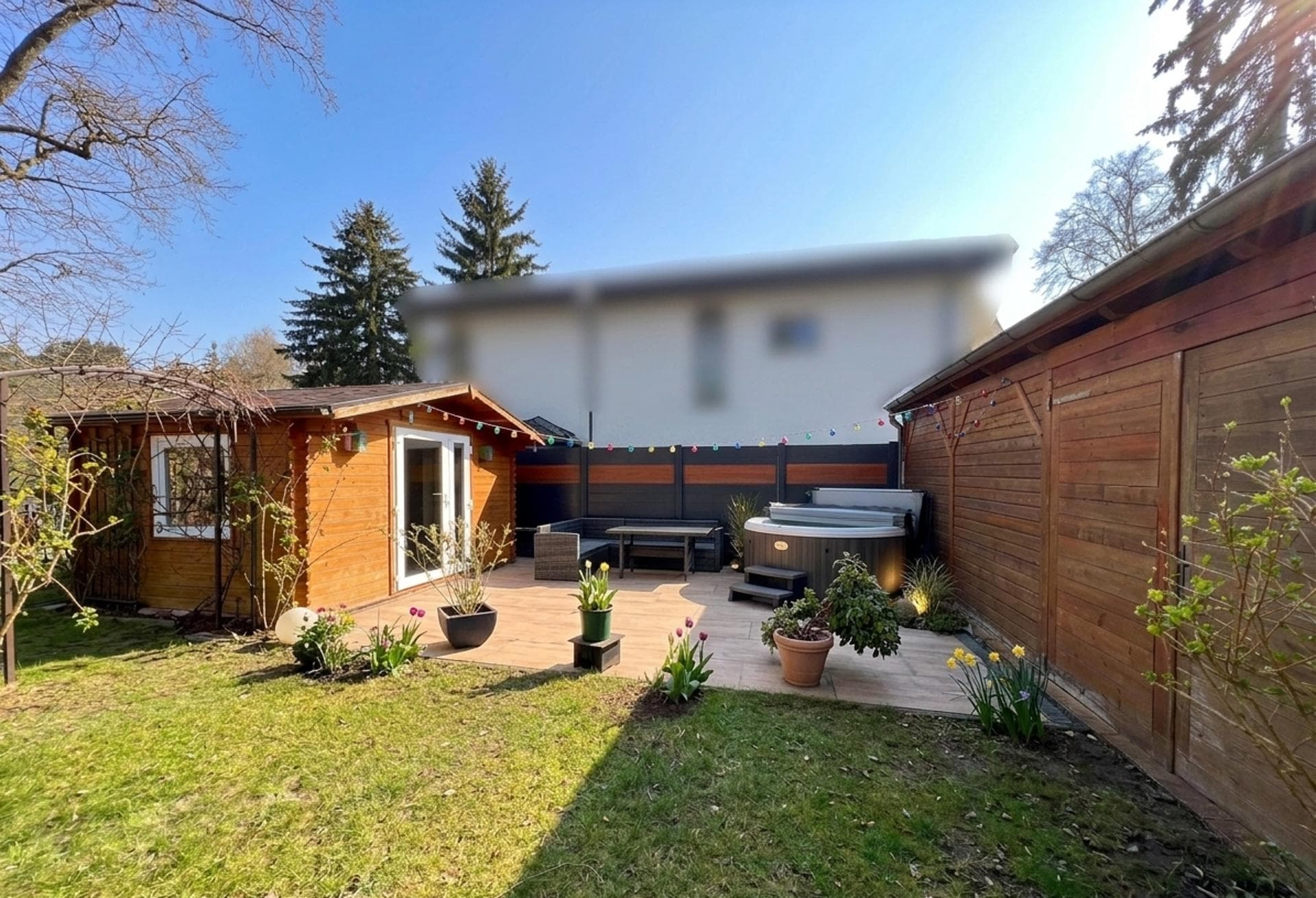Barrierefreier Bungalow mit idyllischer SaunaOase