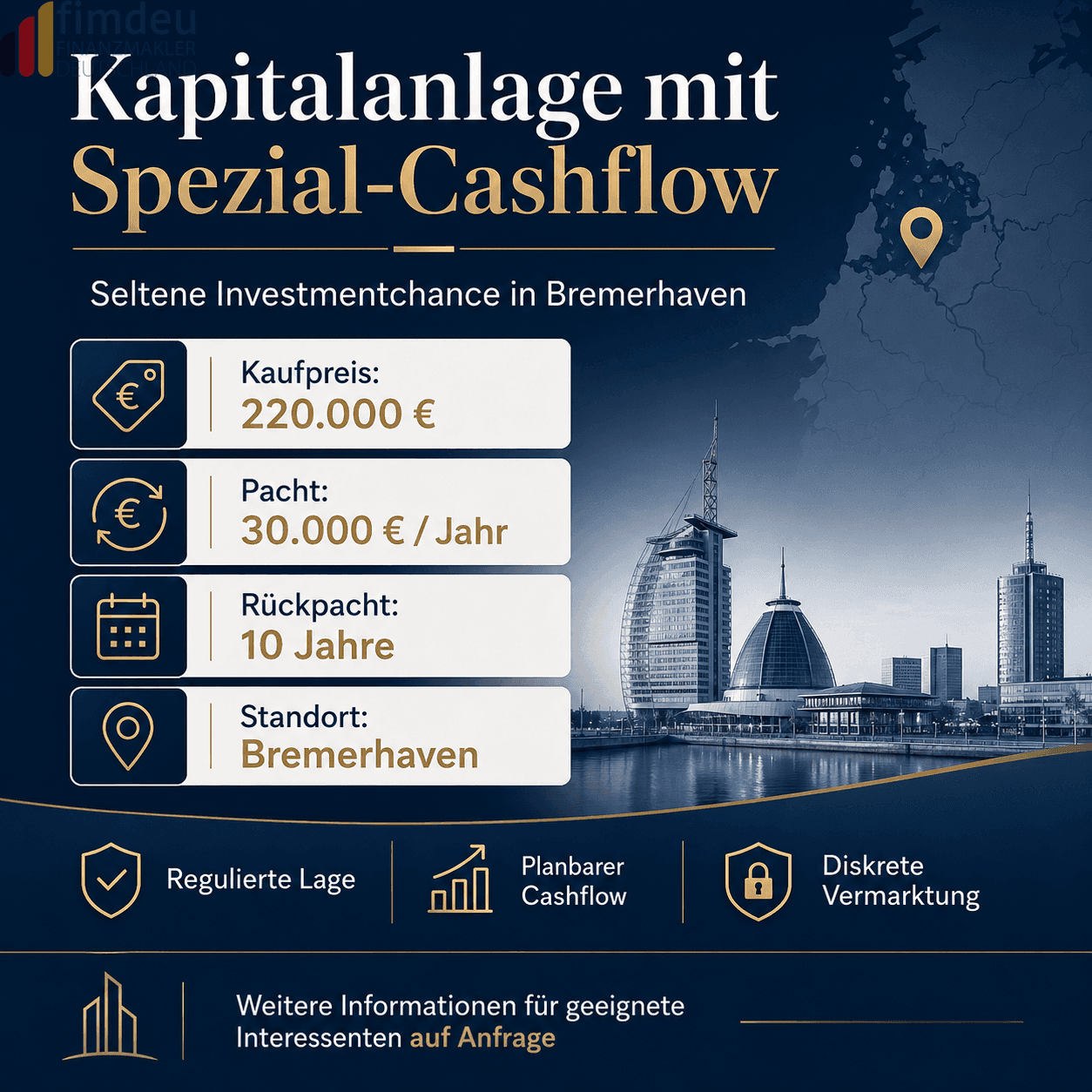 Kapitalanlage mit seltenem Spezial-Cashflow in Bremerhaven