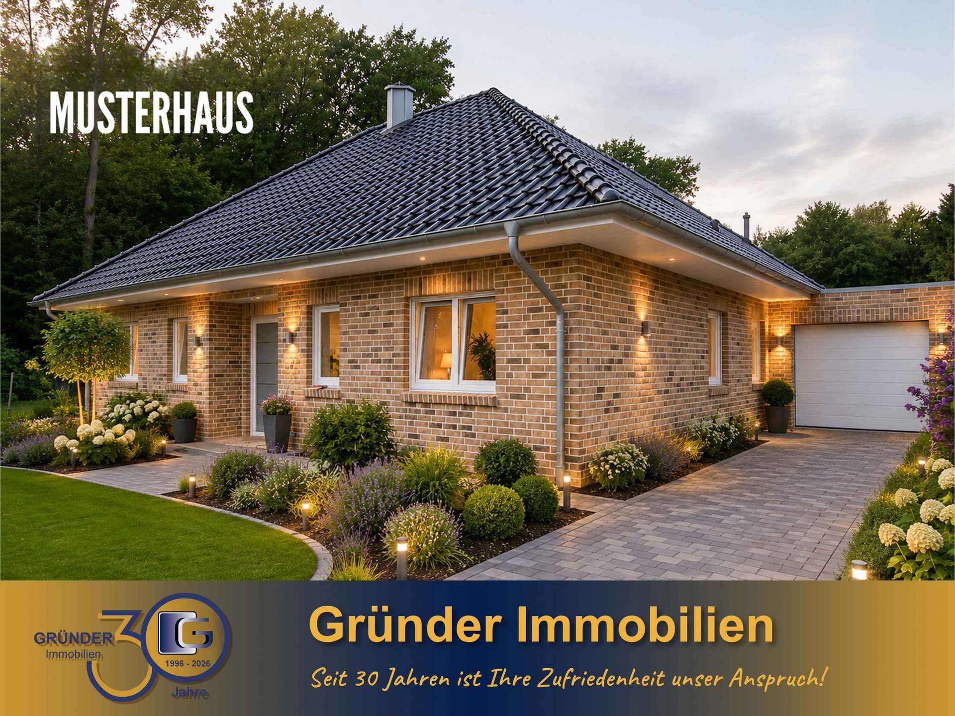 Provisionsfrei für Käufer! Ansprechender Neubau – Walmdachbungalow top Ausstattung