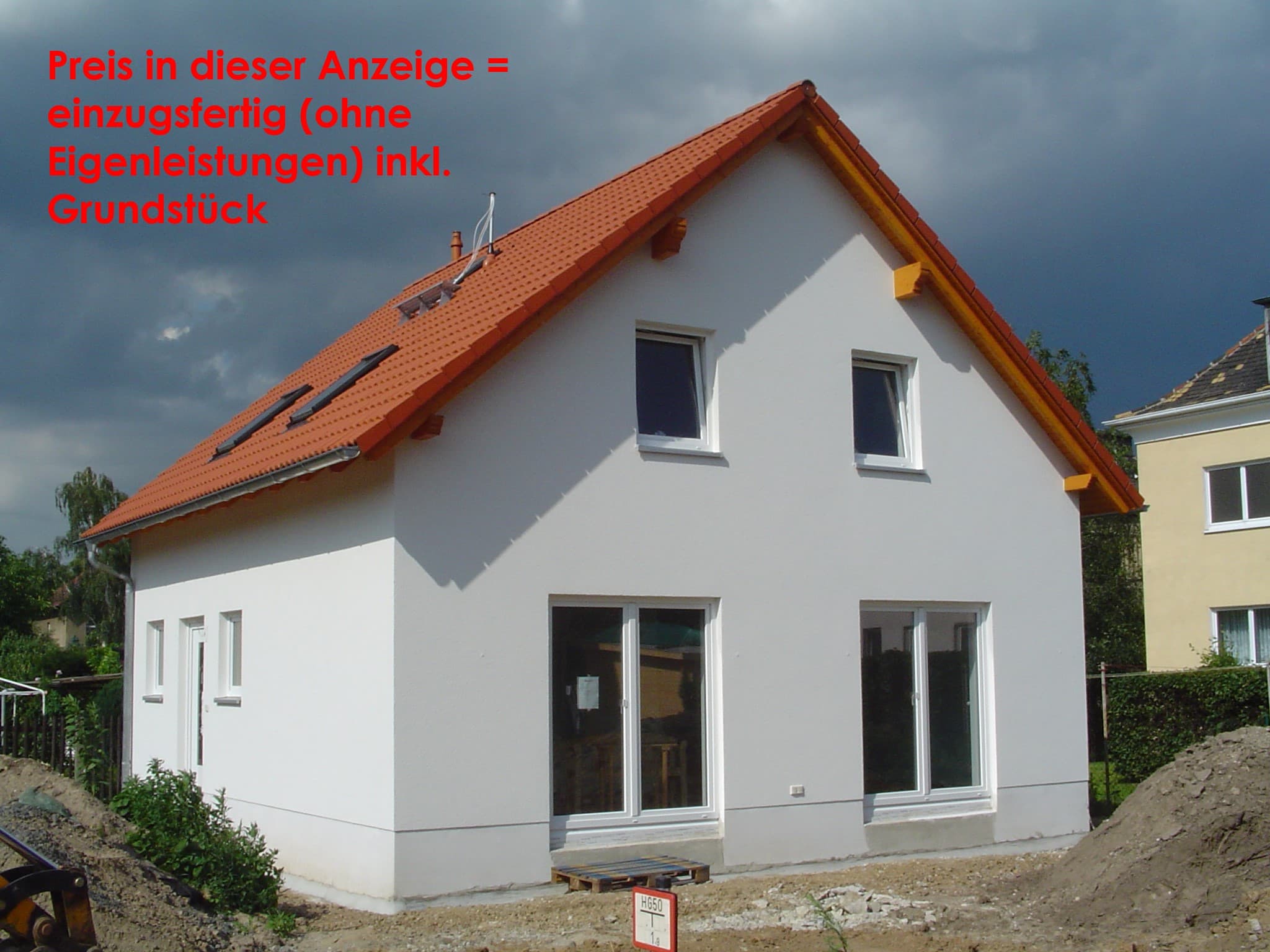 KEINE EIGENLEISTUNG nötig! Grundstück Rötha OT inklusive ! 5 Zimmer, Ton-Dachziegel, Wärmepumpe, Fußbodenheizung, Grundriss variabel !