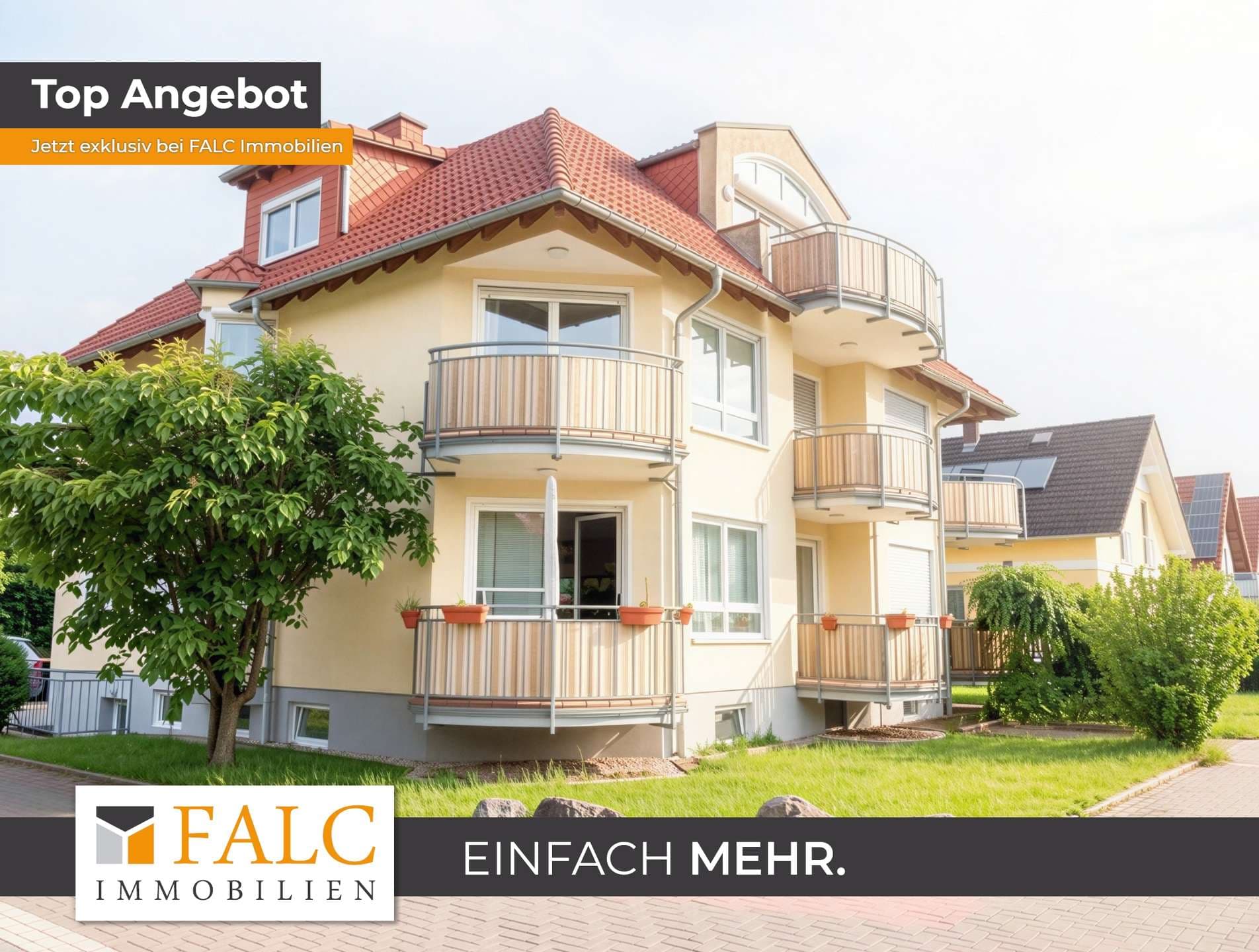 Tolle helle 3 Zimmer-Wohnung mit 2 Balkonen ruhige Lage