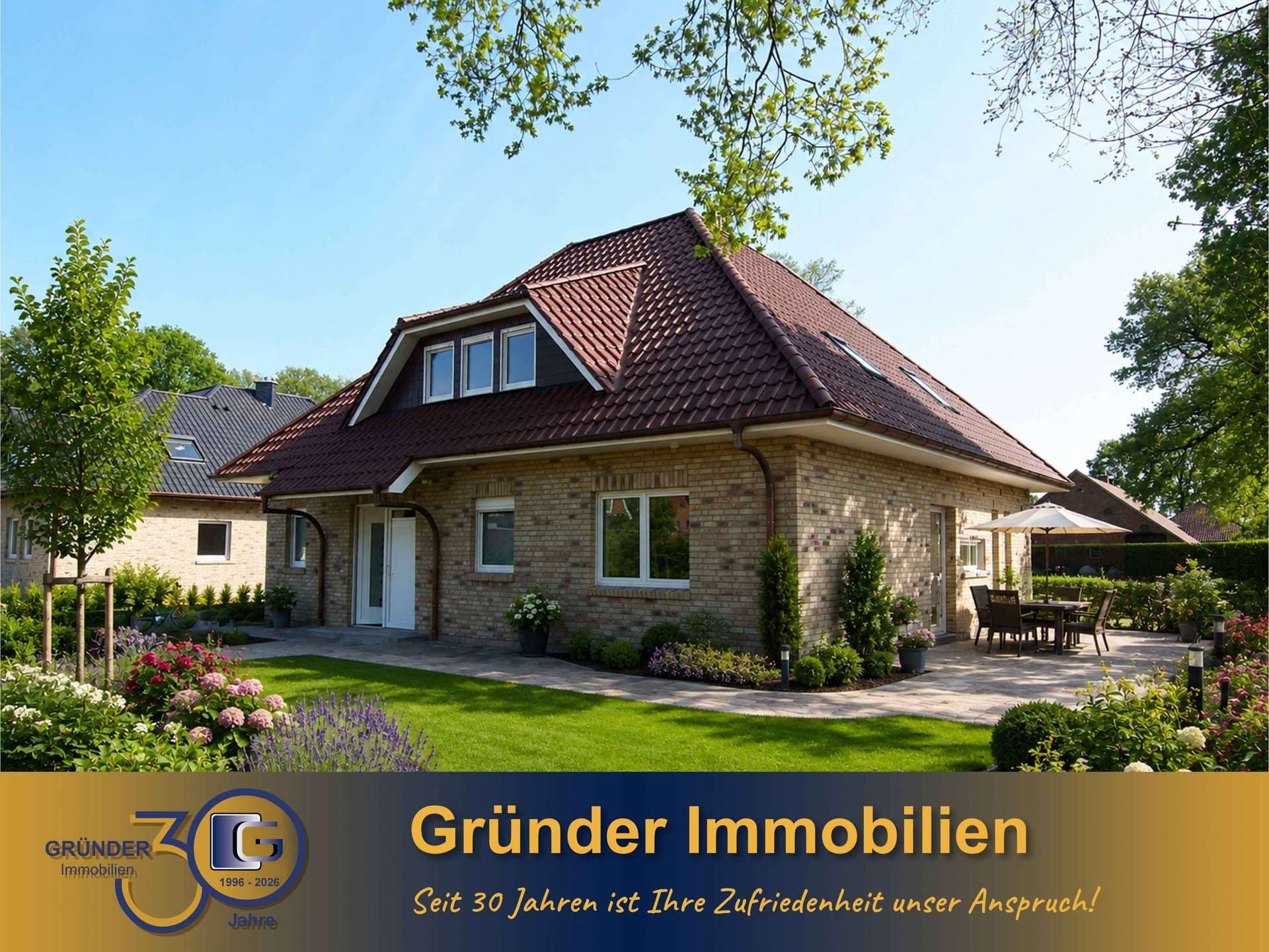 Provisionsfrei für Käufer! Klimafreundliche Exklusivität - Winkelwalmdachbungalow