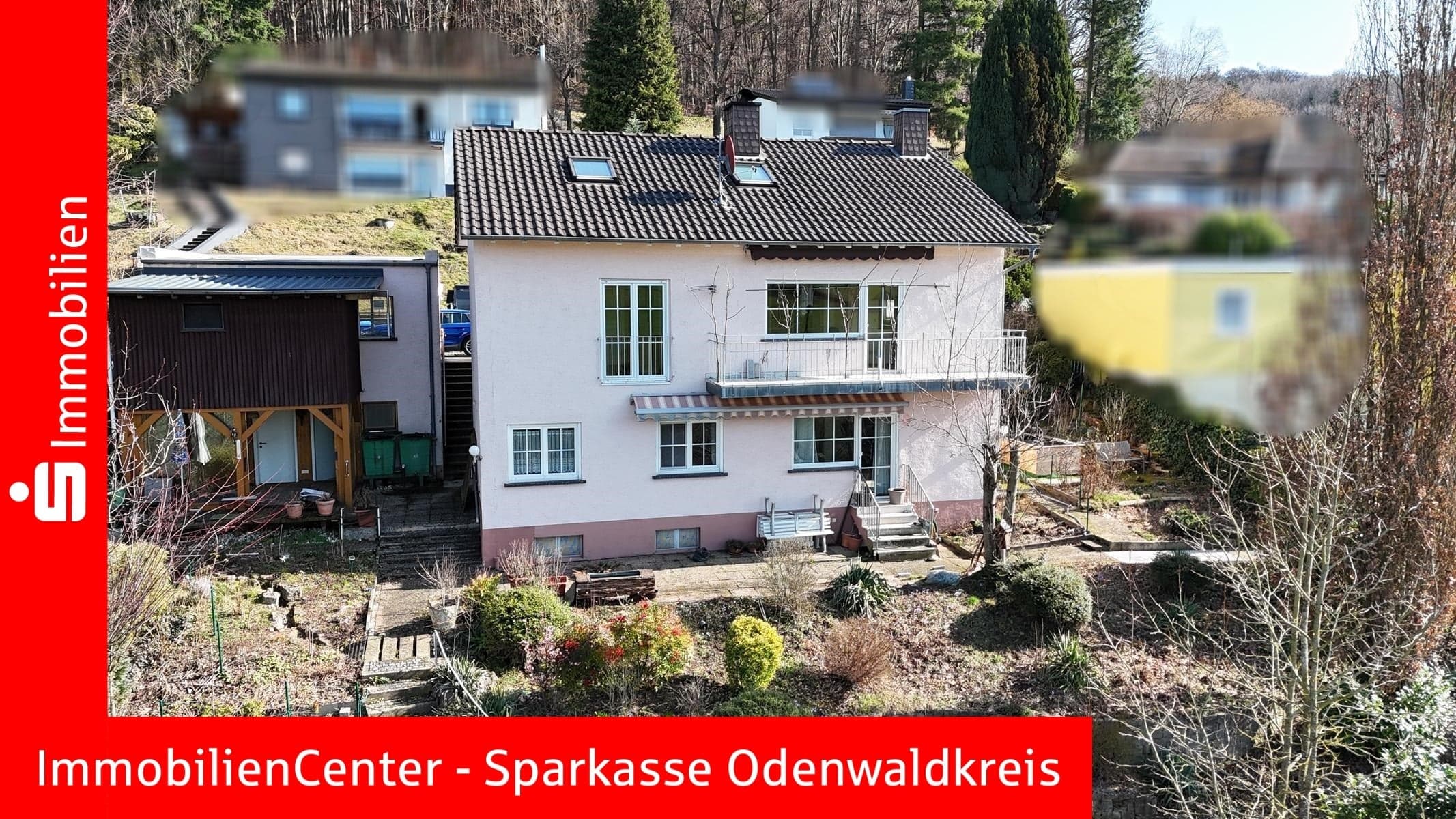 Lage, Lage, Sonne, Ausblick. Einfamilienhaus mit Doppelgarage in ländlicher Odenwaldlage