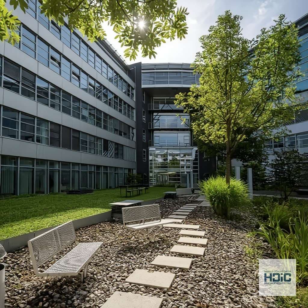Hochwertiges Erdgeschossbüro mit attraktivem Innenhof – provisionsfrei