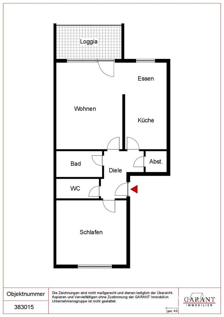 Gepflegte 2 1/2 Zimmer-Wohnung mit Balkon und PKW-Stellplatz!