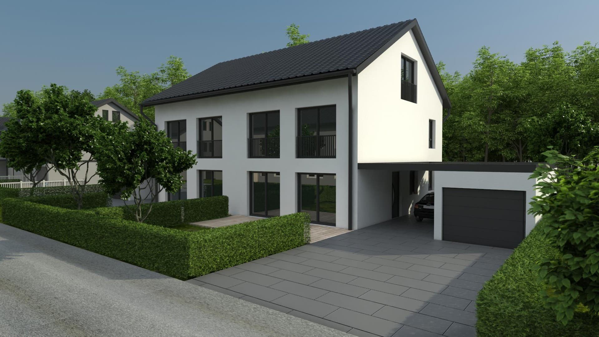 Für Sparfüchse - Neubau Doppelhaushälfte als erweitertes Ausbauhaus
