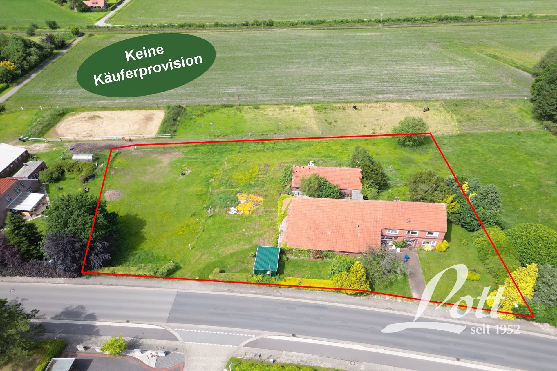 ++ Baugrundstück mit Altbestand auf 4.796 m² in zentraler Lage von Vreschen-Bokel ++