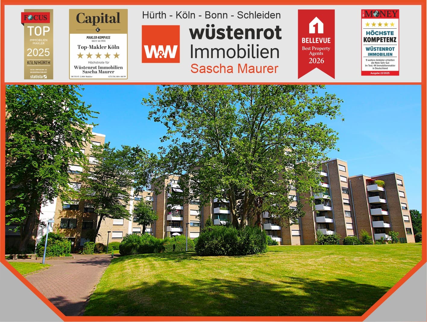 Sofort bezugsfrei! Gut geschnitten! Barrierearm! 4 Zimmer-Wohnung mit Balkon und TG-Stellplatz.