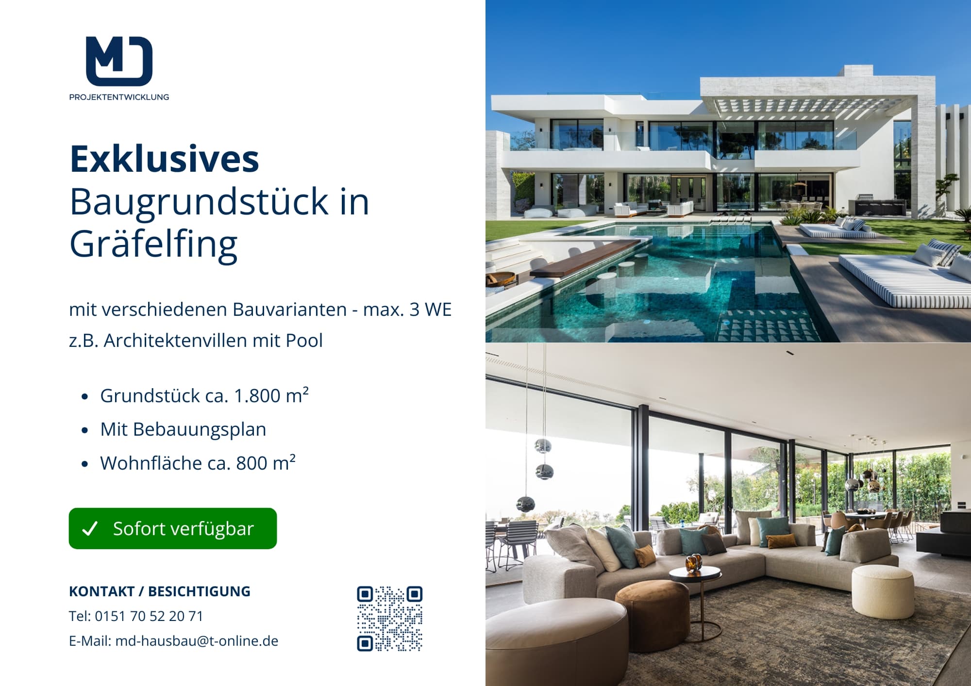 Baugrundstück für Architektenvilla