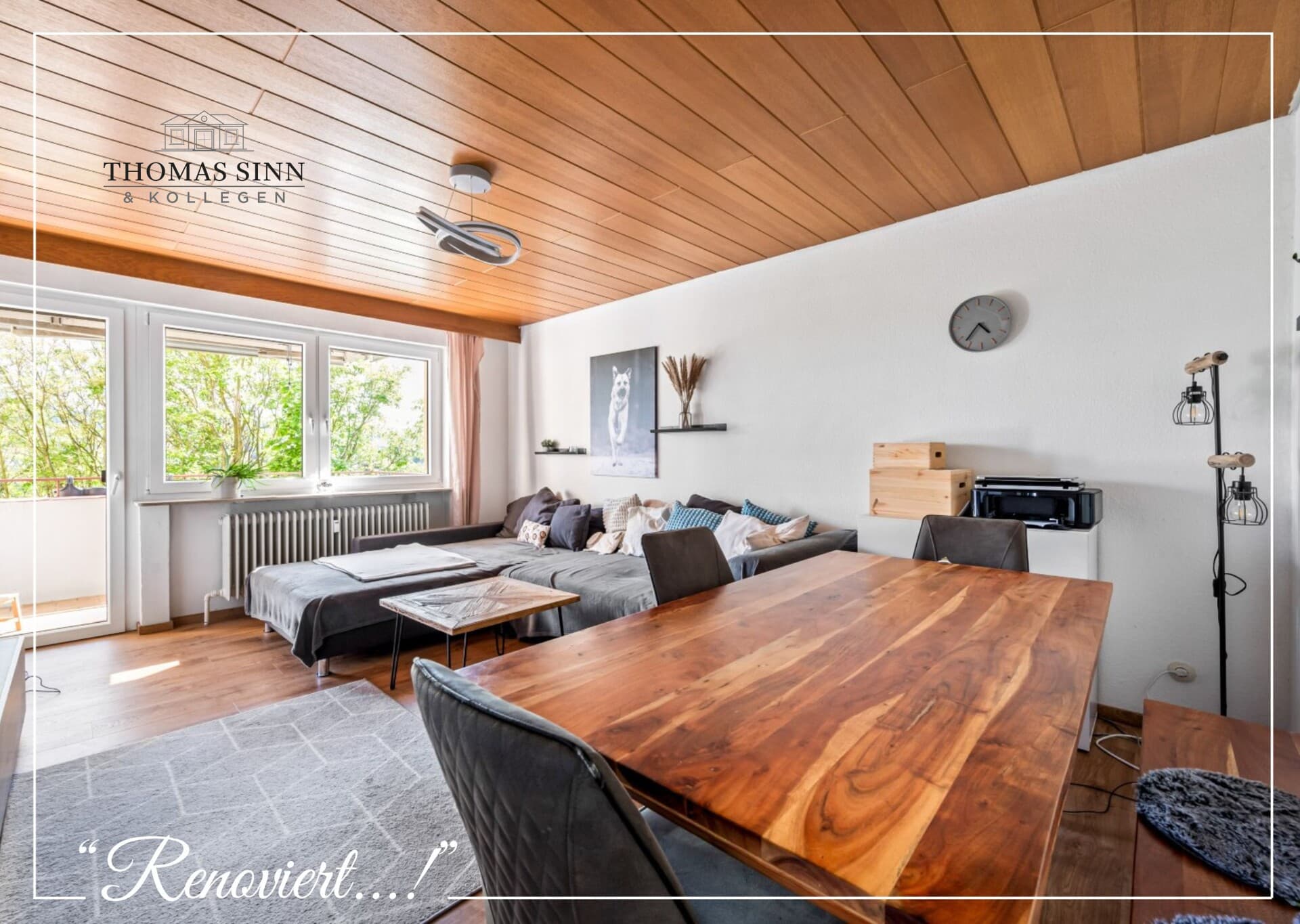 Renovierte 3-Zimmer-Wohnung mit Garage, Balkon und Heuchelberg-Blick in guter Lage