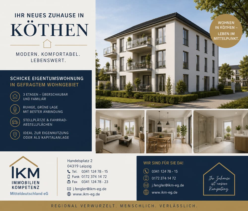 Schicke 2 Raumwohnung mit Balkon und Stellplatz