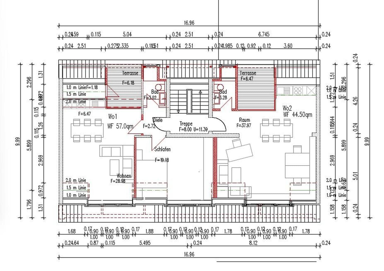 Business-Apartment mit separatem Office