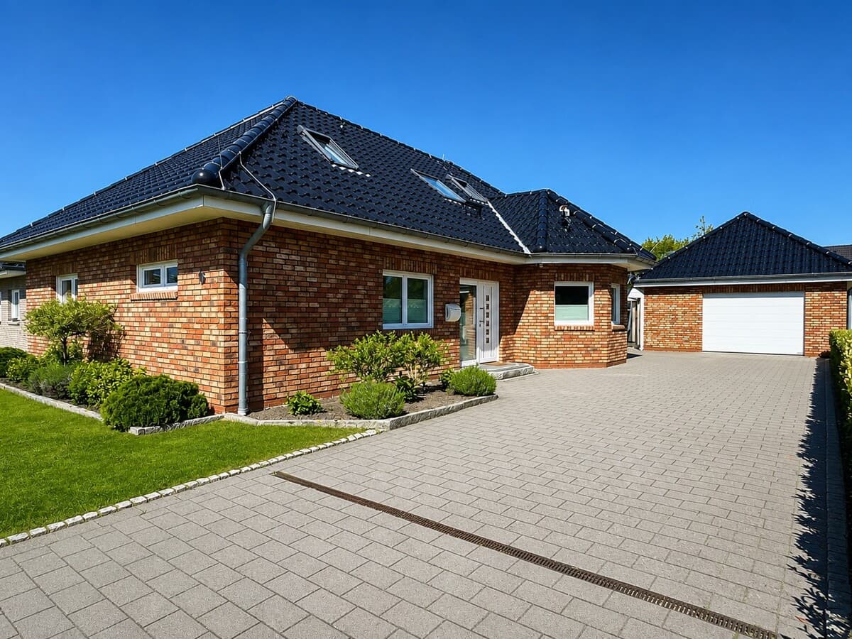 Zeitlose Eleganz trifft modernen Wohnkomfort – Exklusives KfW-70-Einfamilienhaus mit traumhaftem Garten in Marne