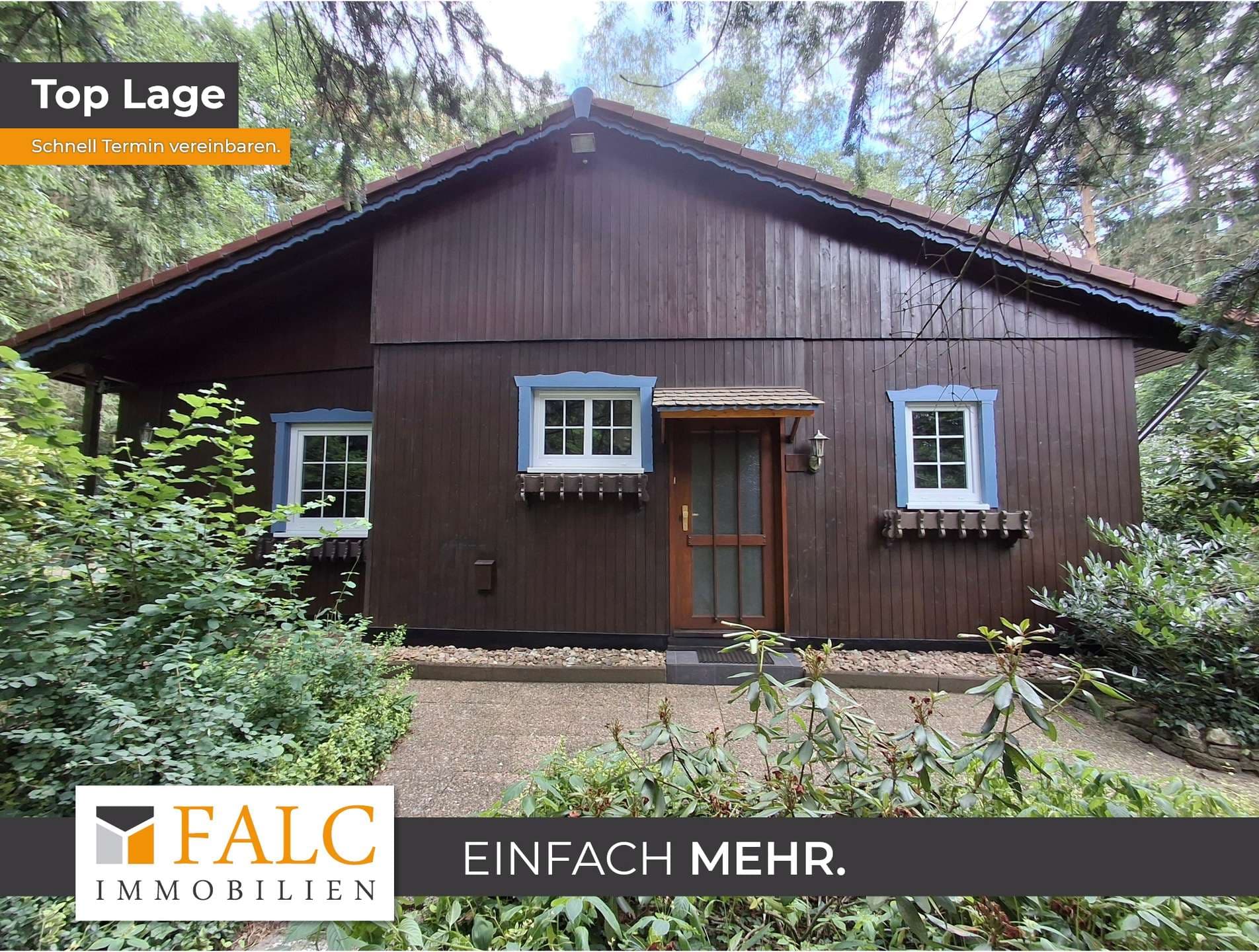Naturparadies in Hanglage: Ferienhaus / Wochenendhaus mit Teich