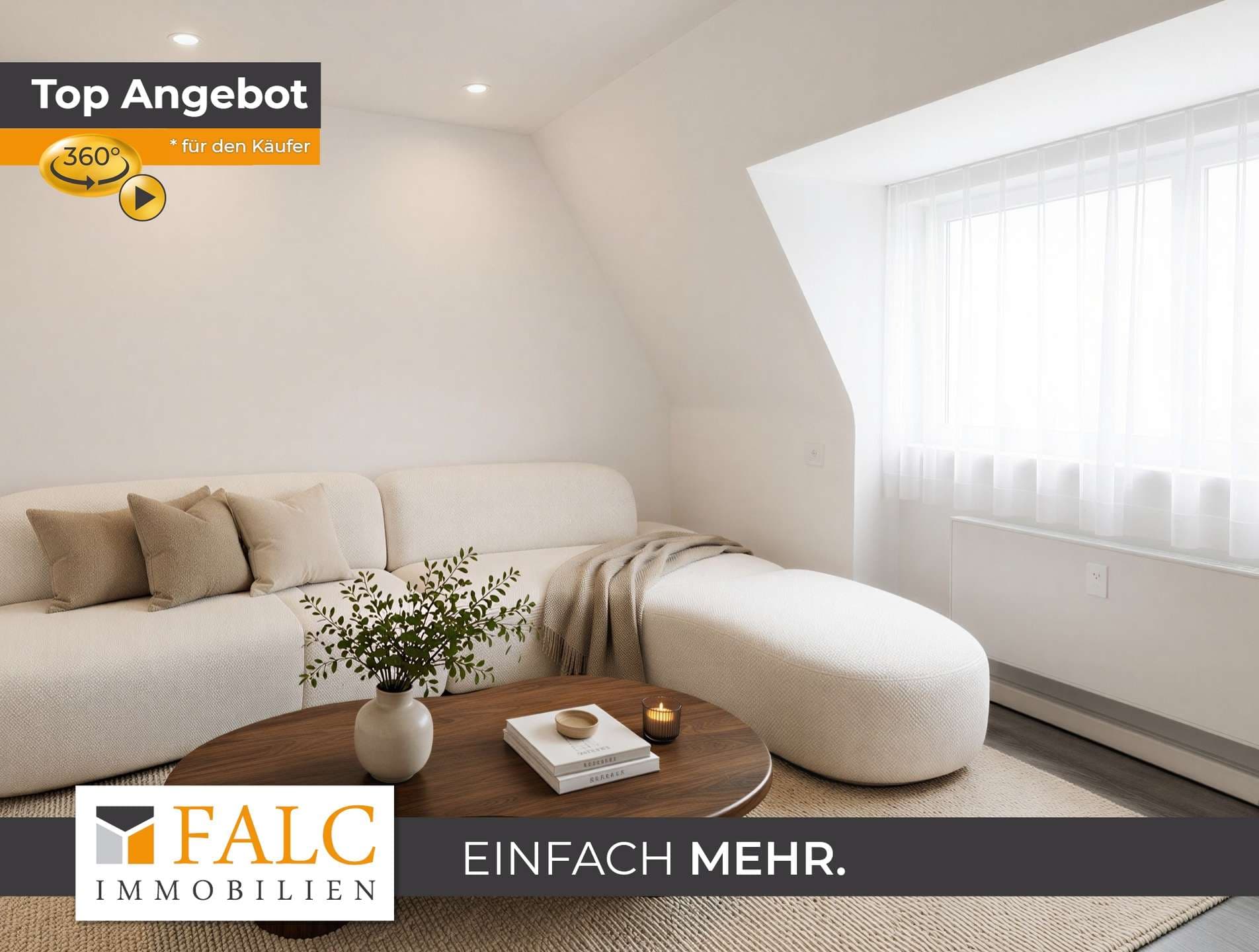 Charmante Dachgeschosswohnung mit Einbauküche, Stellplatz und Spitzboden