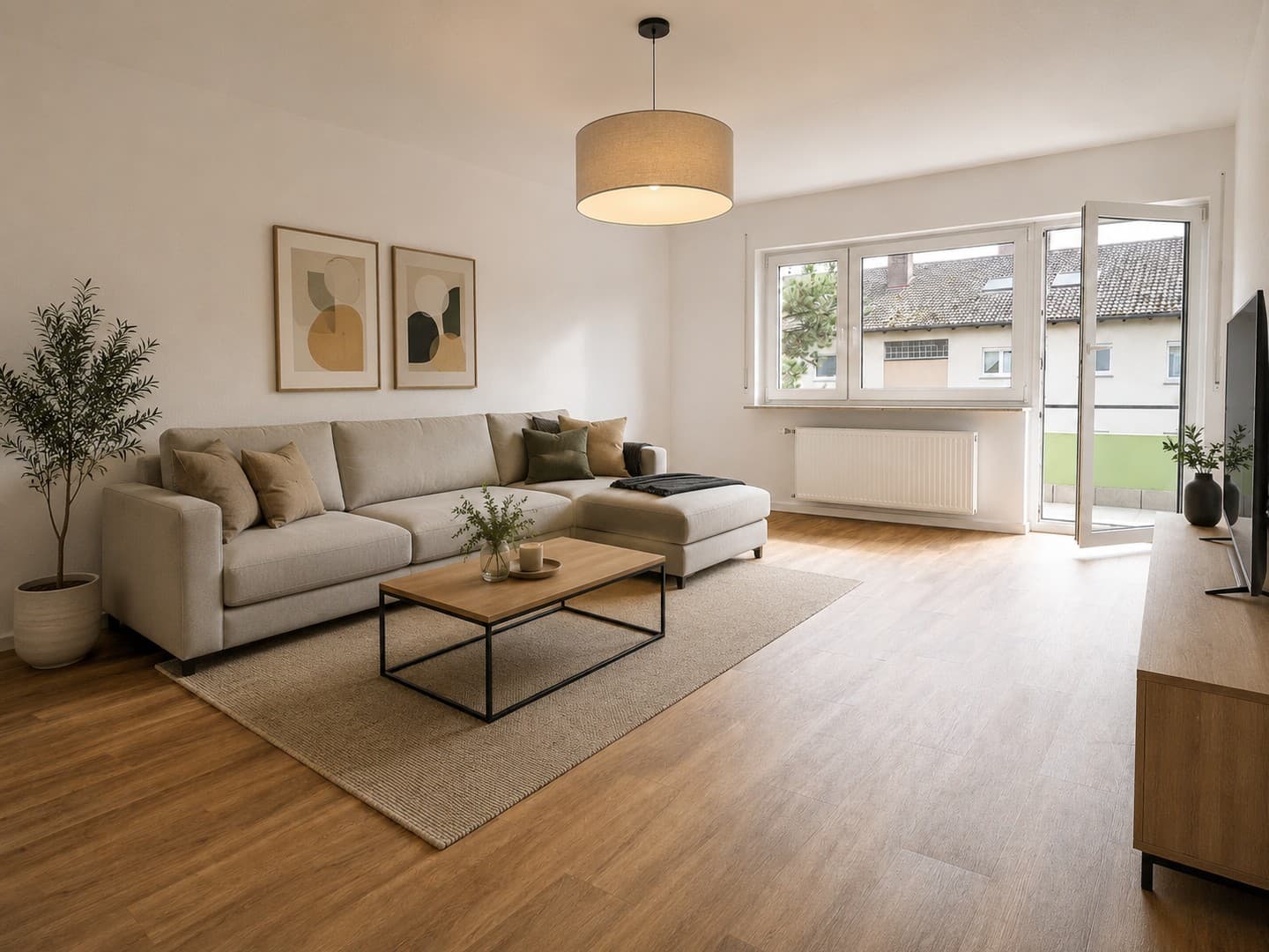 Ein Traum: Helle 3-Zimmer-Wohnung mit großem Balkon, Einbauküche und Garage