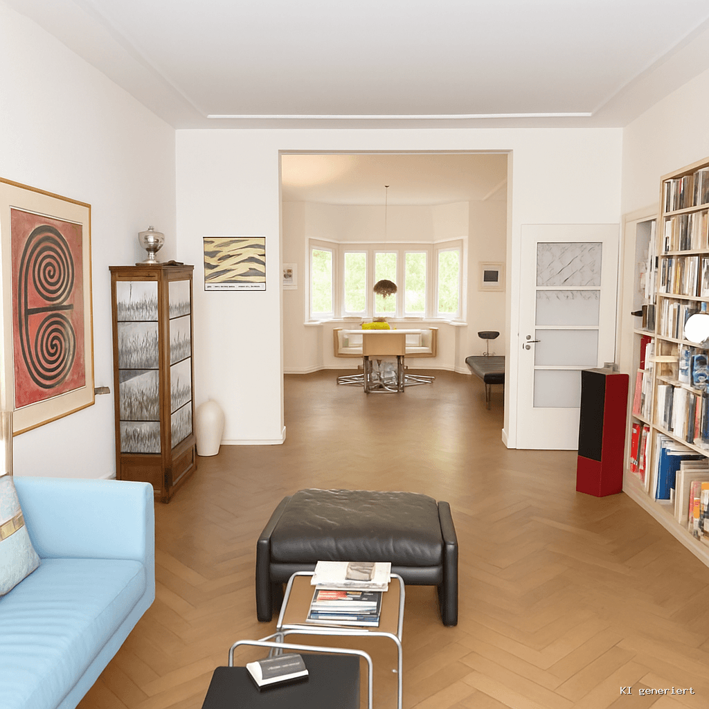 Düsseldorf-Golzheim! Tolle 3-4-Zimmer Altbauwohnung mit Balkon und TG-Einstellplatz!!!