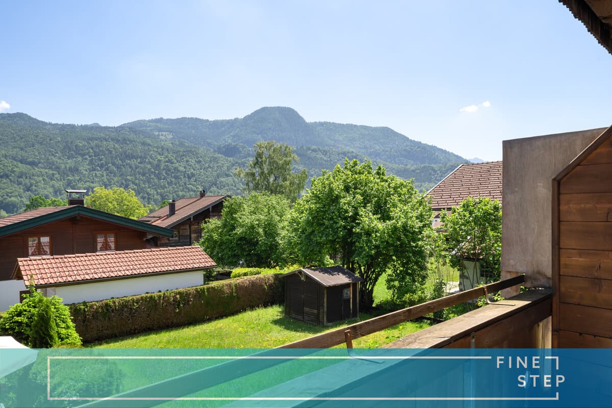 Bergblick inklusive – 2-Zimmer-Wohnung in Schleching