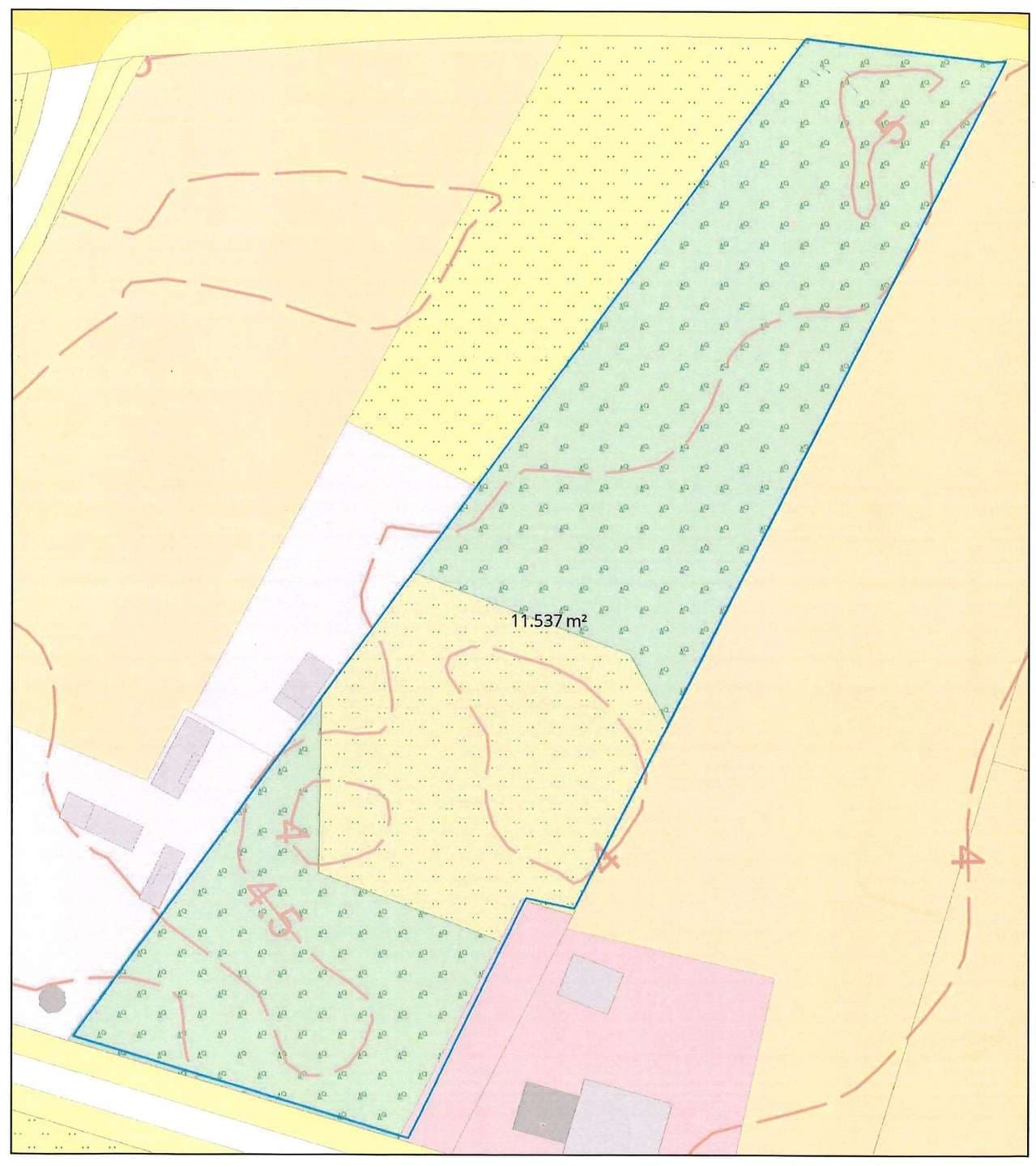 Forstwirtschaftliche Fläche in Grenznähe – 11.537 m² in Rhede (Ems)