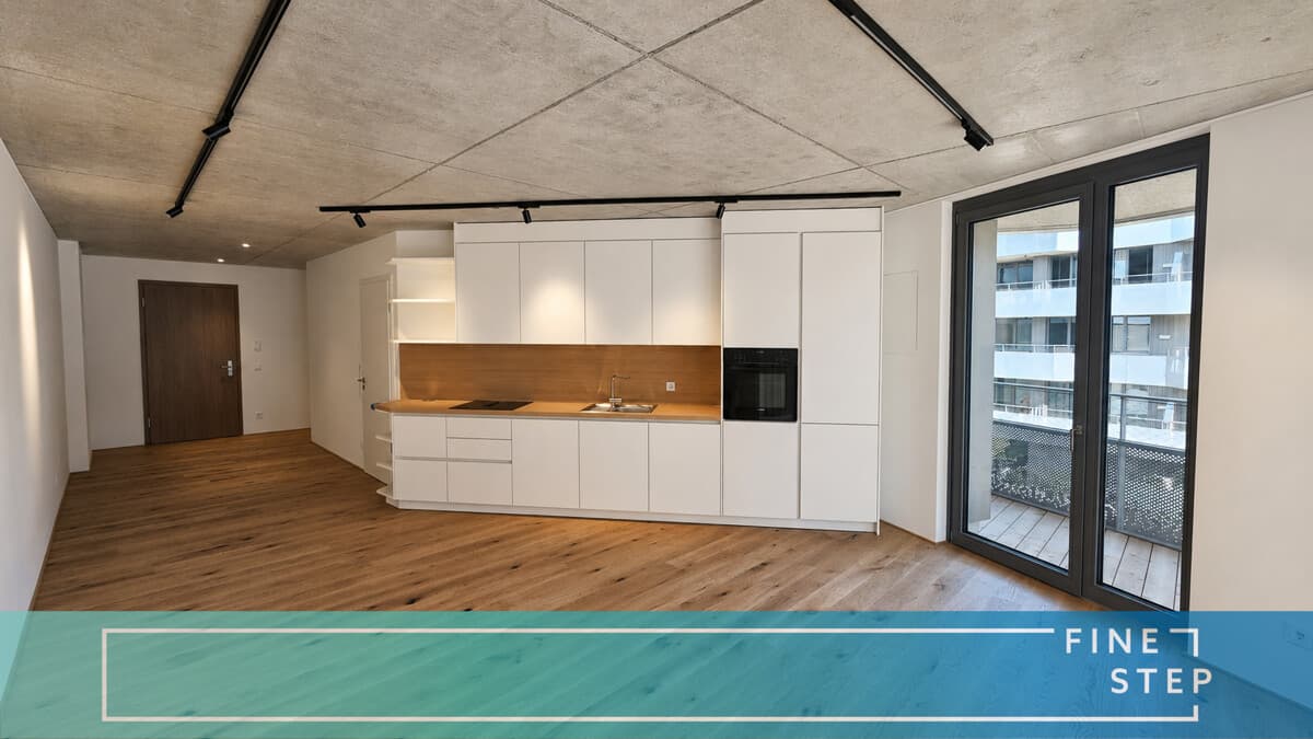 Designstarke Wohnung mit großem Balkon und maßgefertigter Einbauküche