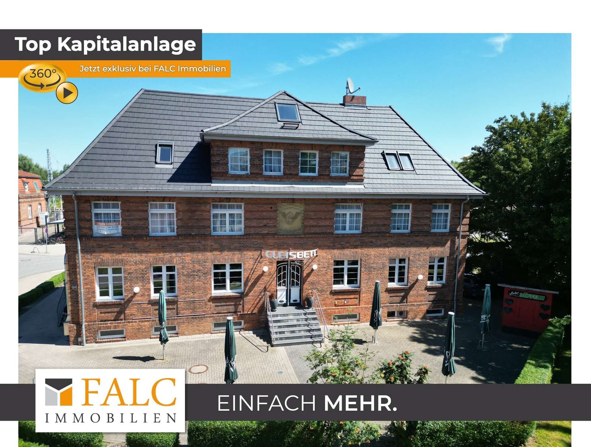 Investitionschance in Wismar – Sechs Ferienwohnungen und voll ausgestattetes Restaurant
