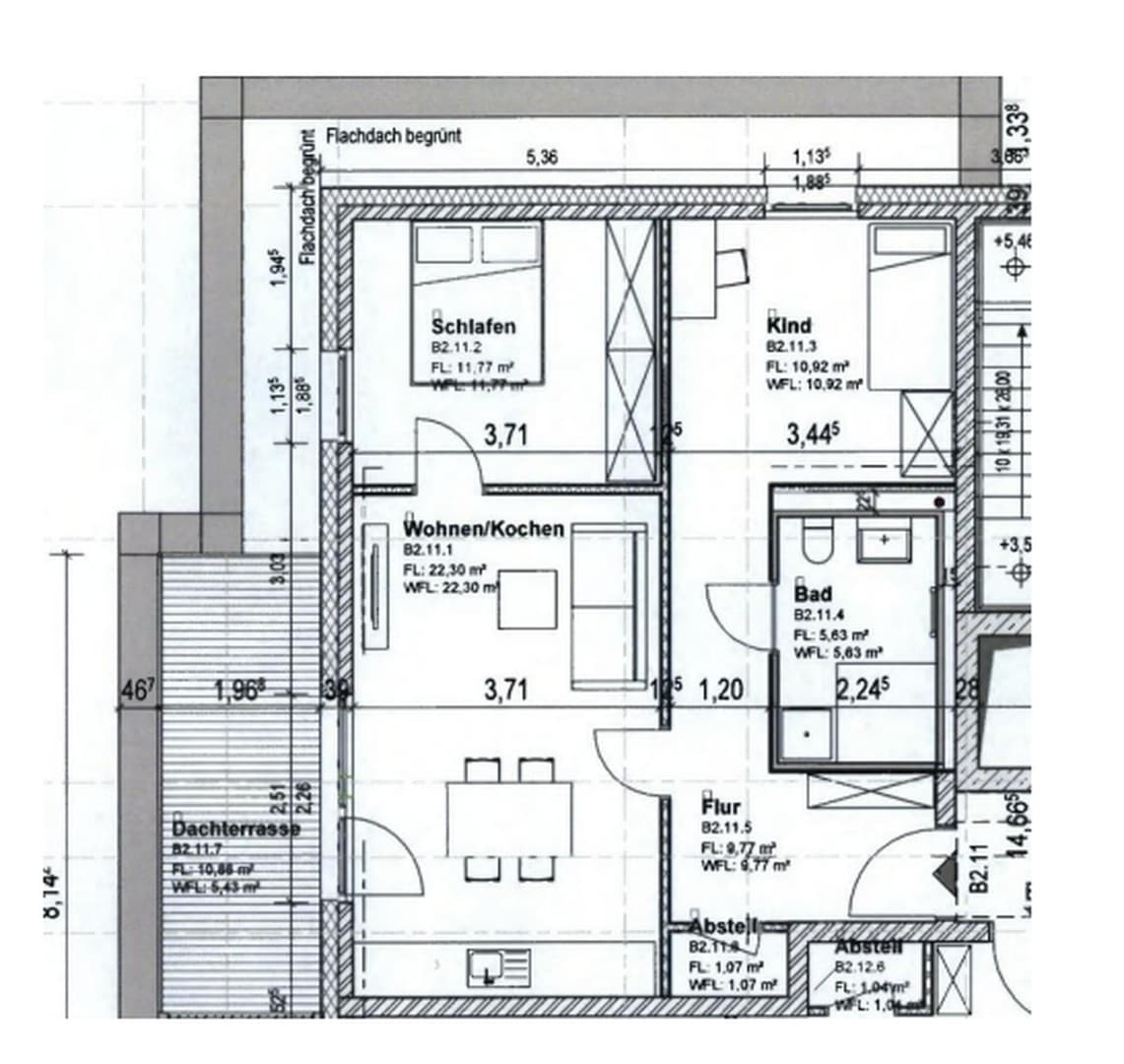 Erstbezug: Moderne Staffelgeschosswohnung mit Dachterrasse sowie energieeffizientem Wohnkomfort