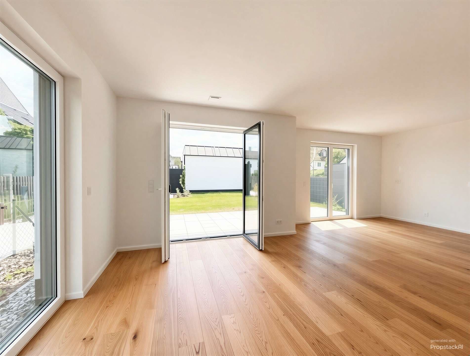 NEUBAU-3-Zimmer-Gartenwohnung mit Süd-Terrasse + wohnlich ausgebautem Souterrain (2 Räume + 2. Bad)