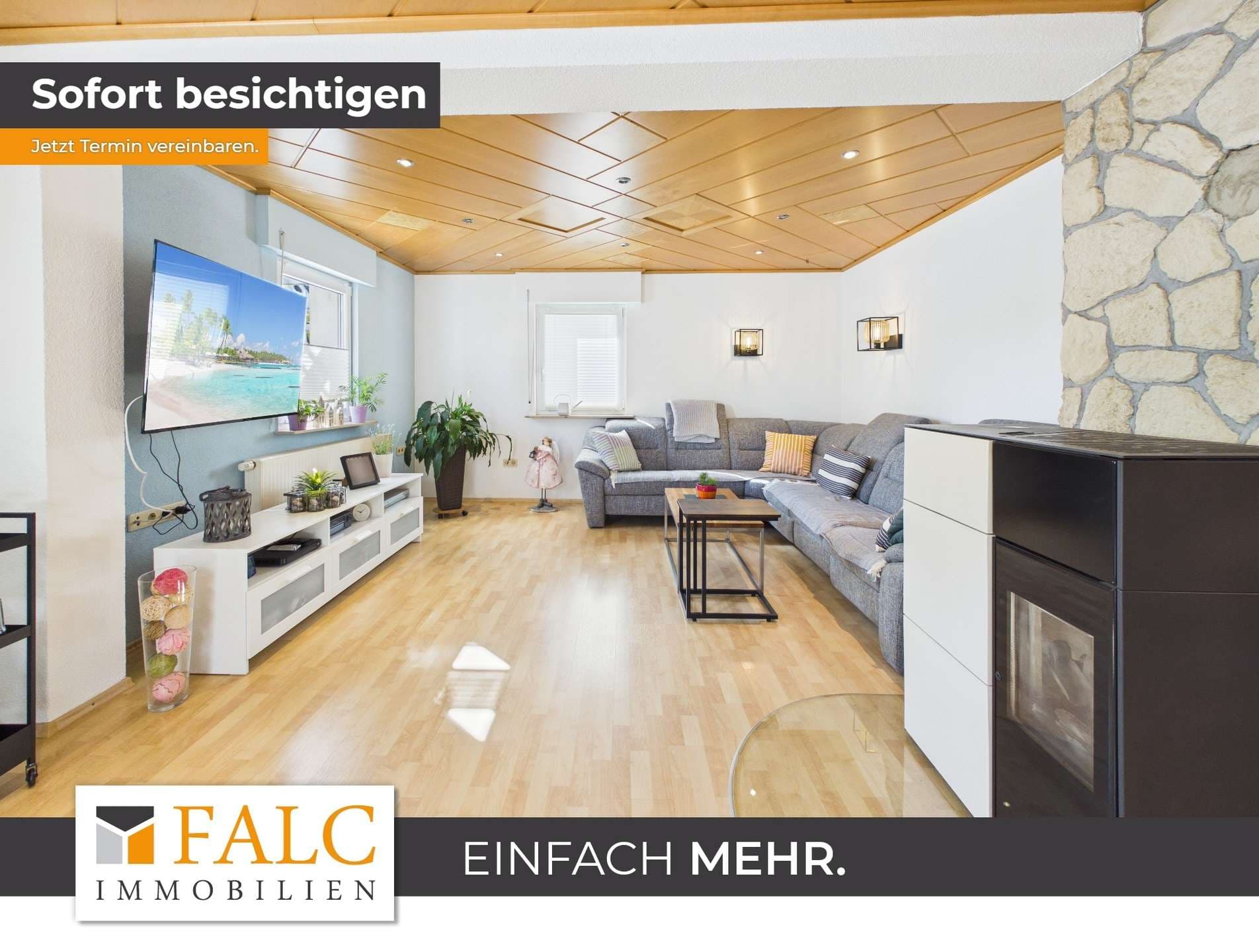 Erdgeschosswohnung mit Garten, Pool und Einliegerwohnung in einem gepflegten Zweifamilienhaus