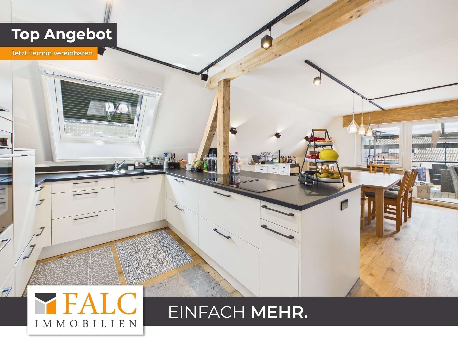 Moderne Dachgeschosswohnung im Zweifamilienhaus- Großzügige Terrasse inklusive