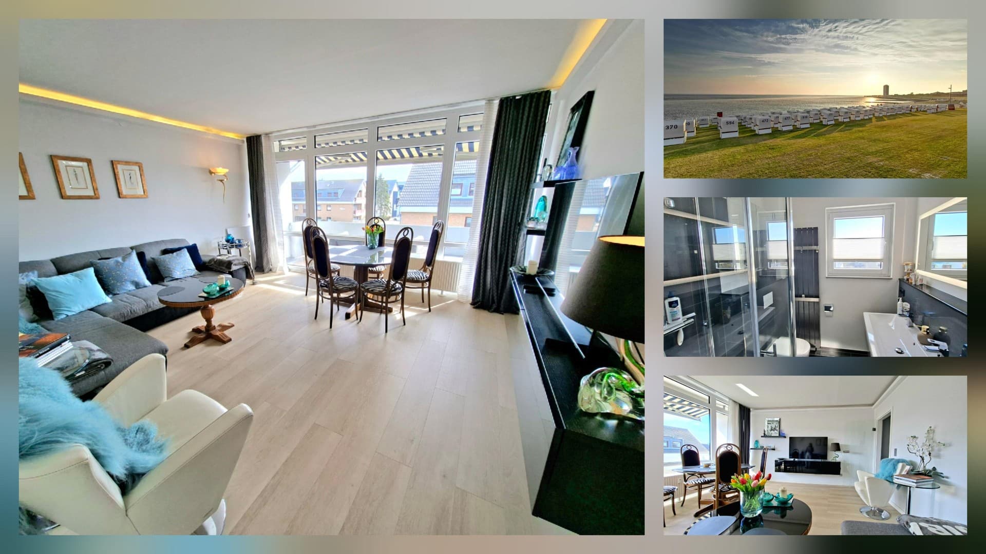 Moderne Wohnung - strandnah, saniert, provisionsfrei und auf Eigenland