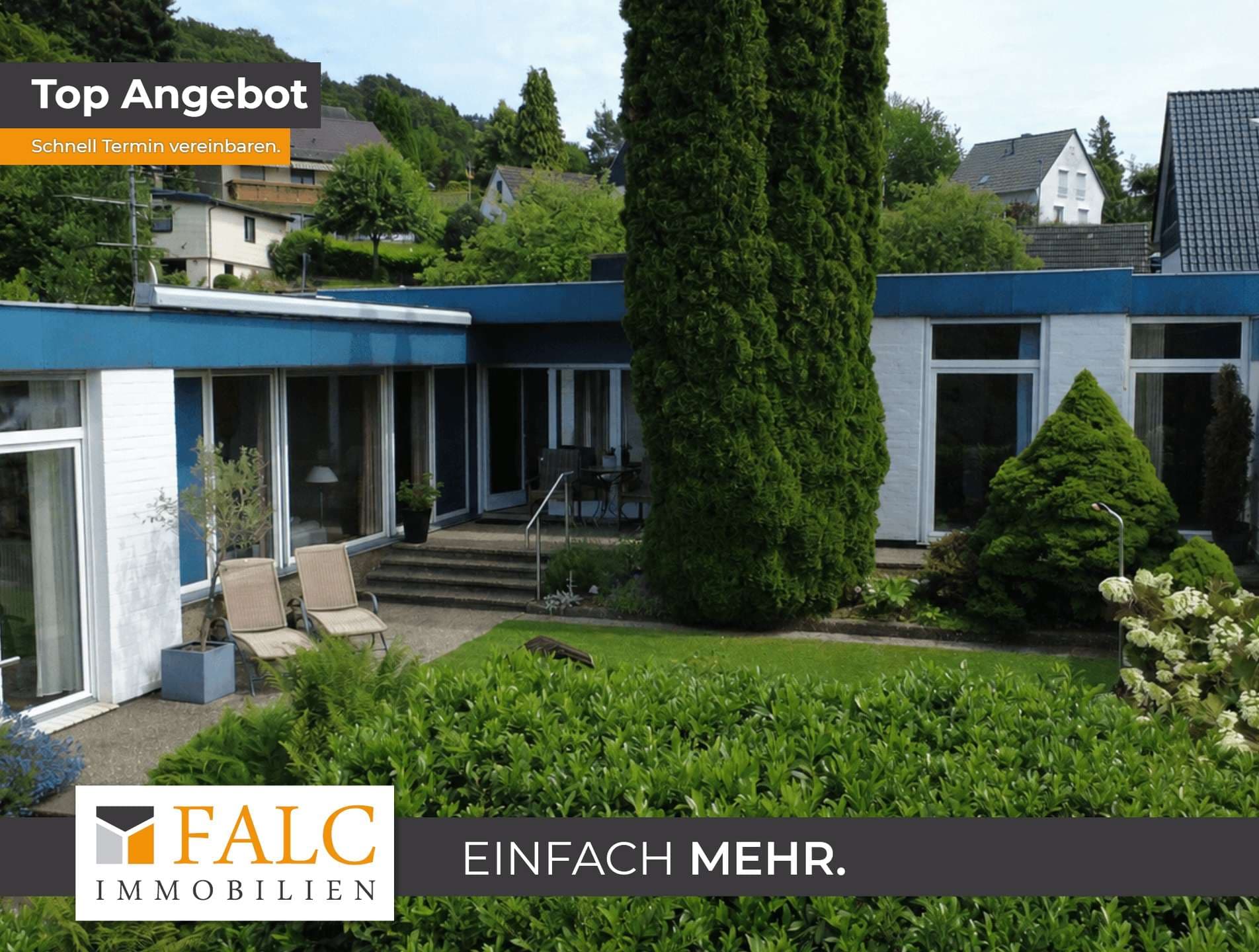 Freistehender Bungalow auf großzügigem Sonnengrundstück – Weitblick in Overath-Steinenbrück