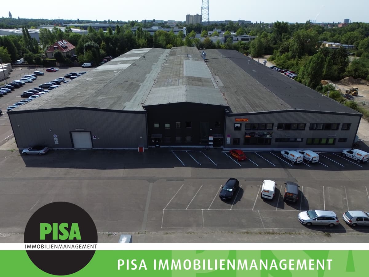 Vielseitige Gewerbehalle ca. 2.000 m² mit Büroteil, Starkstrom & Stellplätzen an der Alten Messe