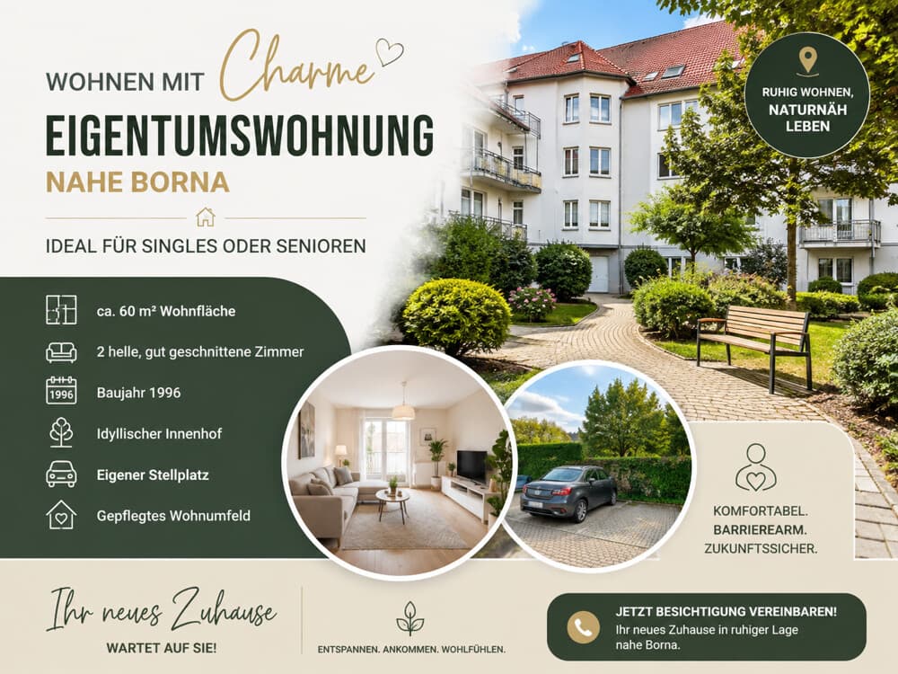 Einziehen und Wohlfühlen- 2 Raumwohnung im 1. Obergeschoss mit Stellplatz