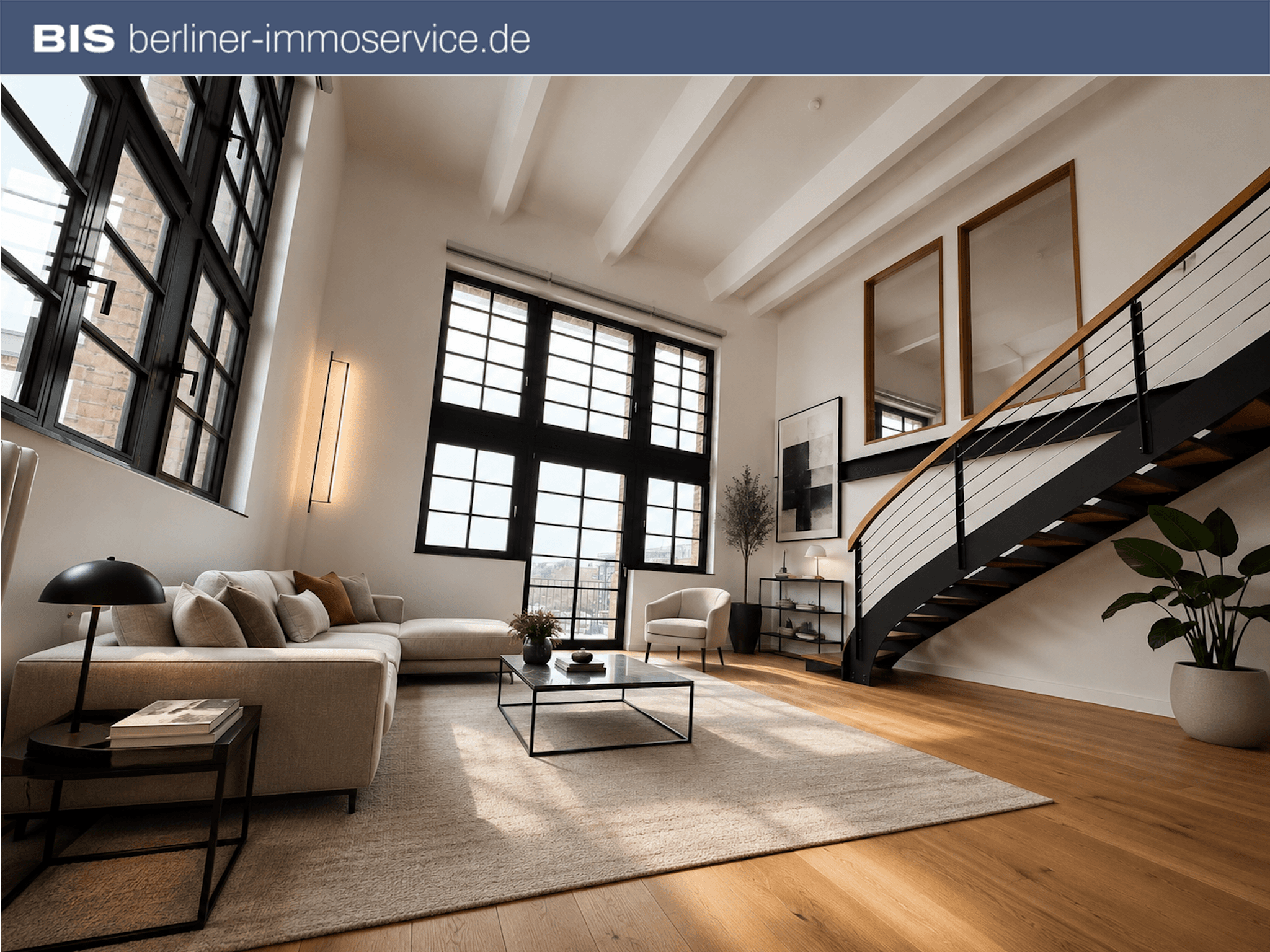 New York Flair an der Spree – außergewöhnliches Loft mit Galerie und Südbalkon