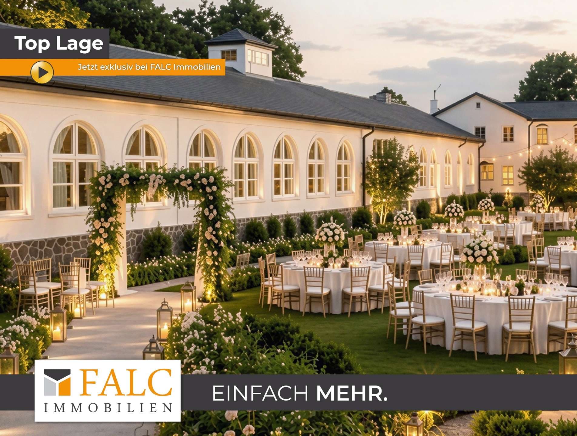 Eventlocation mit außergewöhnlichem Entwicklungspotenzial - FALC Immobilien