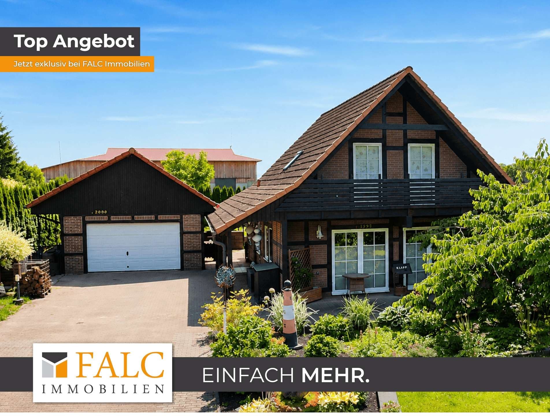 ***Großzügiges Einfamilienhaus mit Außenfachwerk und traumhaftem Garten***