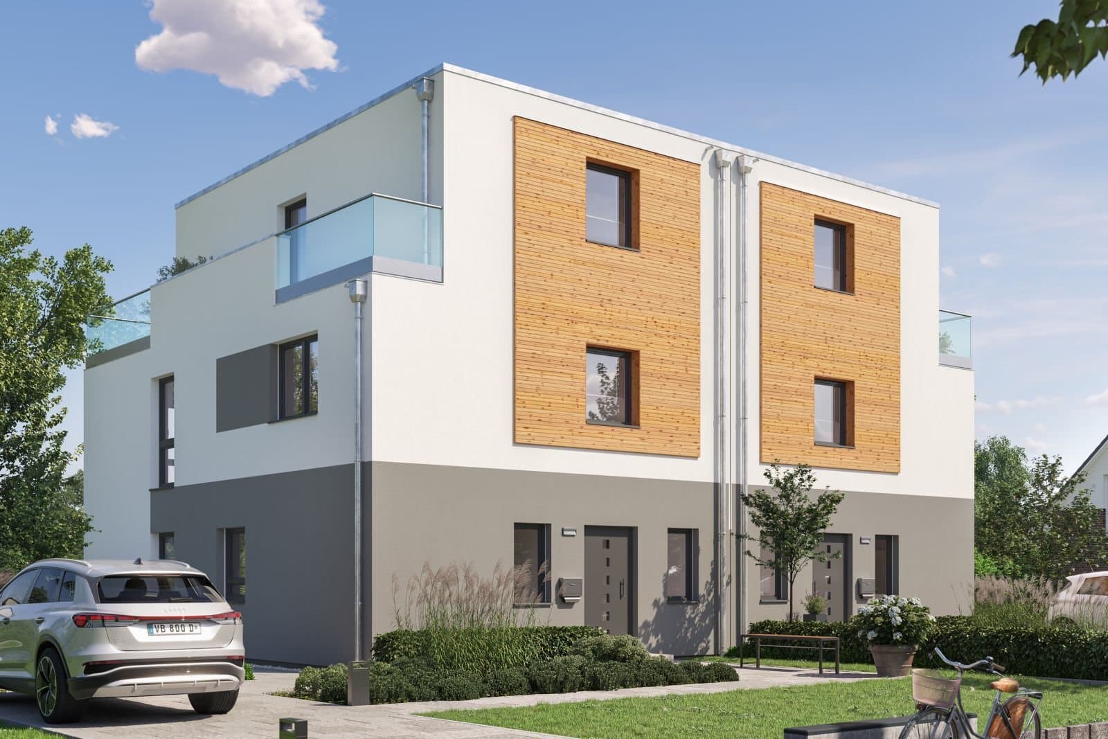 Modernes Doppelhaus in Geltendorf - Projektiert nach Ihren Wünschen