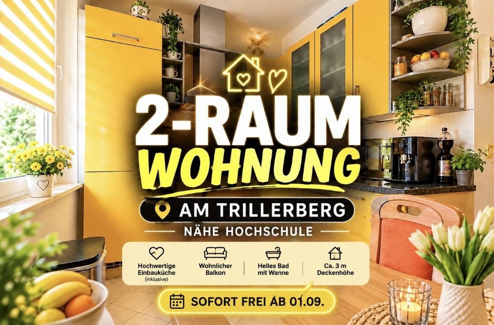 ⭐ Sofort Frei | Einbauküche | Balkon |