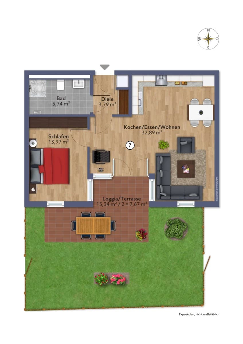 Charmante 2-Zimmer-Wohnung
