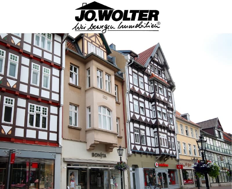 In der Fußgänger-Zone von Wolfenbüttel