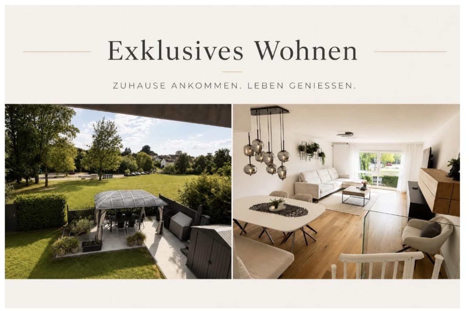2 Eigentumswohnungen mit Hauscharakter, Garten, Doppelgarage & ca. 168 m² Nutzungsfläche