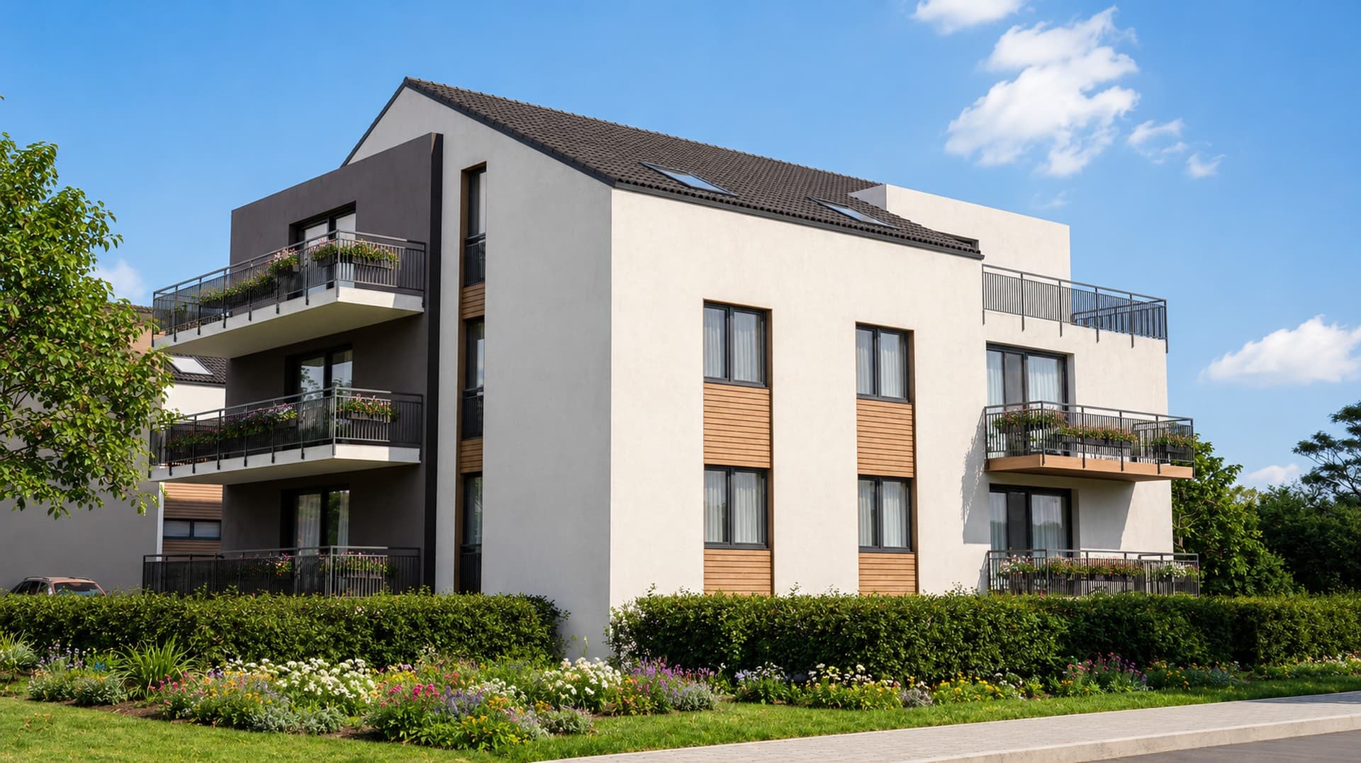 Moderne Dreiraumwohnung mit Aufzug und Terrasse in ruhiger Lage von Leipzig Thekla