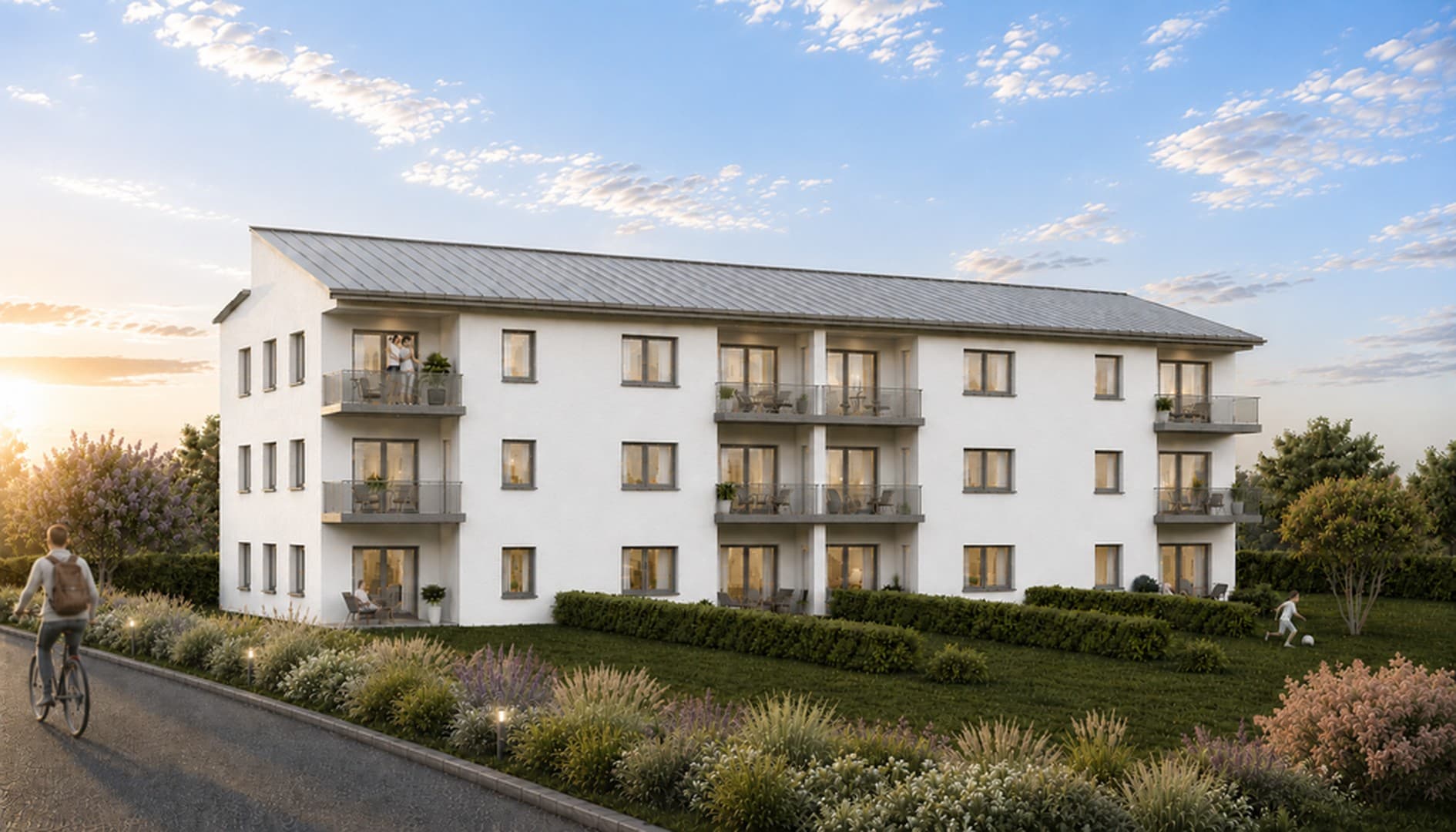 KfW 40 QNG| Neubau | 3-Zimmer-Eigentumswohnung | Aufzug | Tiefgarage