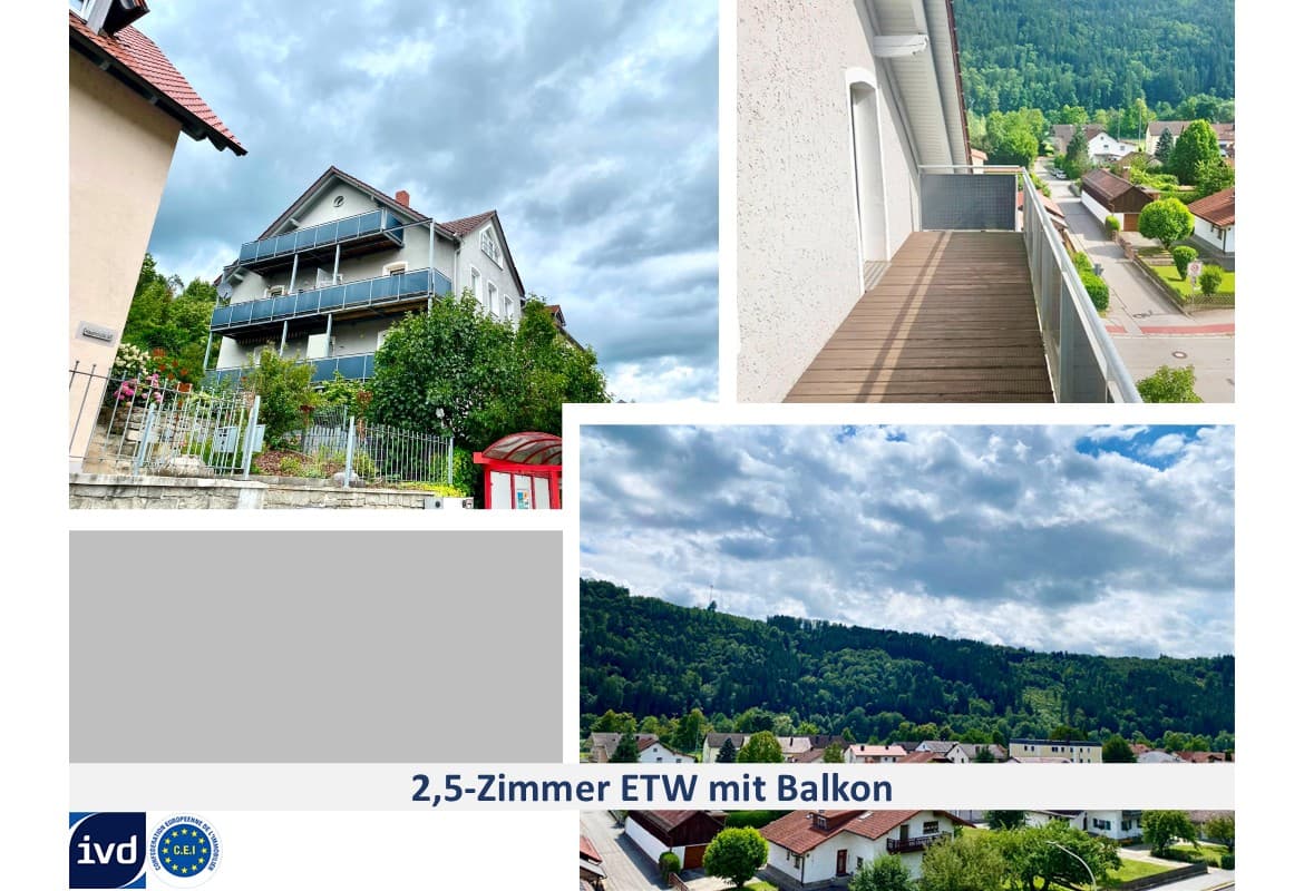 2,5-ZIMMER-WOHNUNG MIT BALKON UND HERRLICHEM AUSBLICK