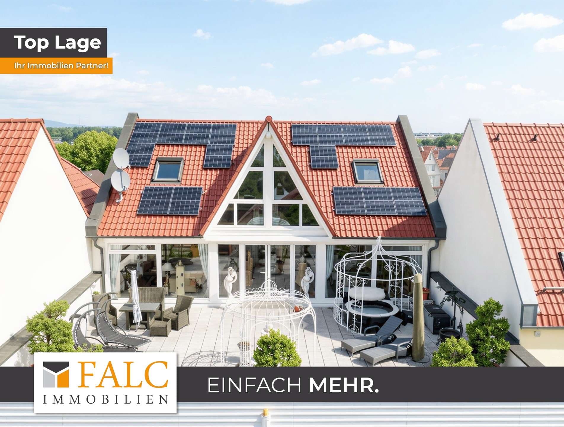 Exklusives Maisonette-Penthouse mit privater Gartenterrasse in Groß-Gerau